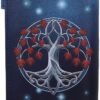 Magicun N.Giftware~Lisa Parker Guardian of The Fall White Autumn Wolf Embossed Purse, 18.5cm, Blue