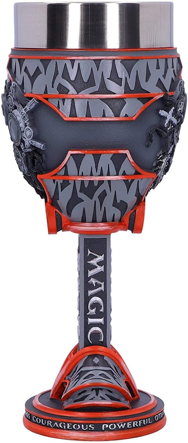 Gaming collectables~ Magic The Gathering Five Colour Wheel Goblet, Grey, 19.5cm