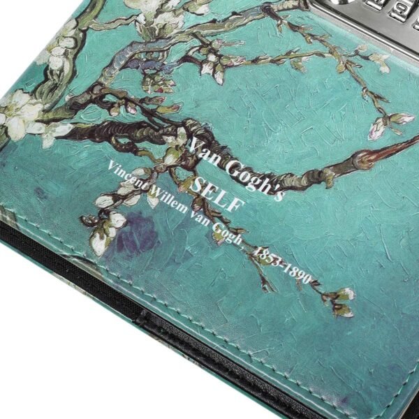 Witchcraft~Starry Diary with Lock, A5 PU Leather Journal with Combination Lock Digital Password Notebook Combination Locking Journal Diary (Starry 6)