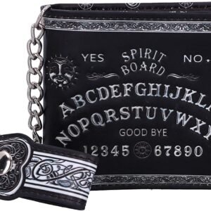 Wiccan Collection~Spirit Board Embossed Purse Ouija Wallet Black 18.5cm, 11cm