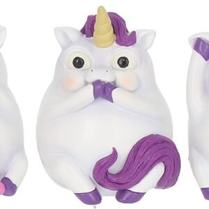 Nemesis Now Three Wise Pukicorns Figurine 8.5cm White, Resin, One Size