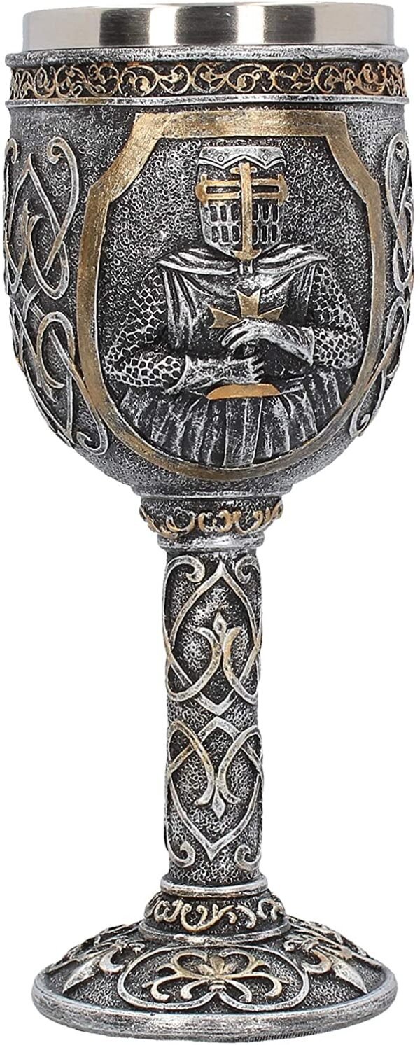 Magicun N.Giftware~Armoured Goblet Goblet 22cm Grey