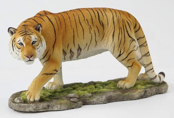 Magicun  Collection~5.75 Inch Tiger Collectible Wild Life Cast Resin Safari Statue Figurine