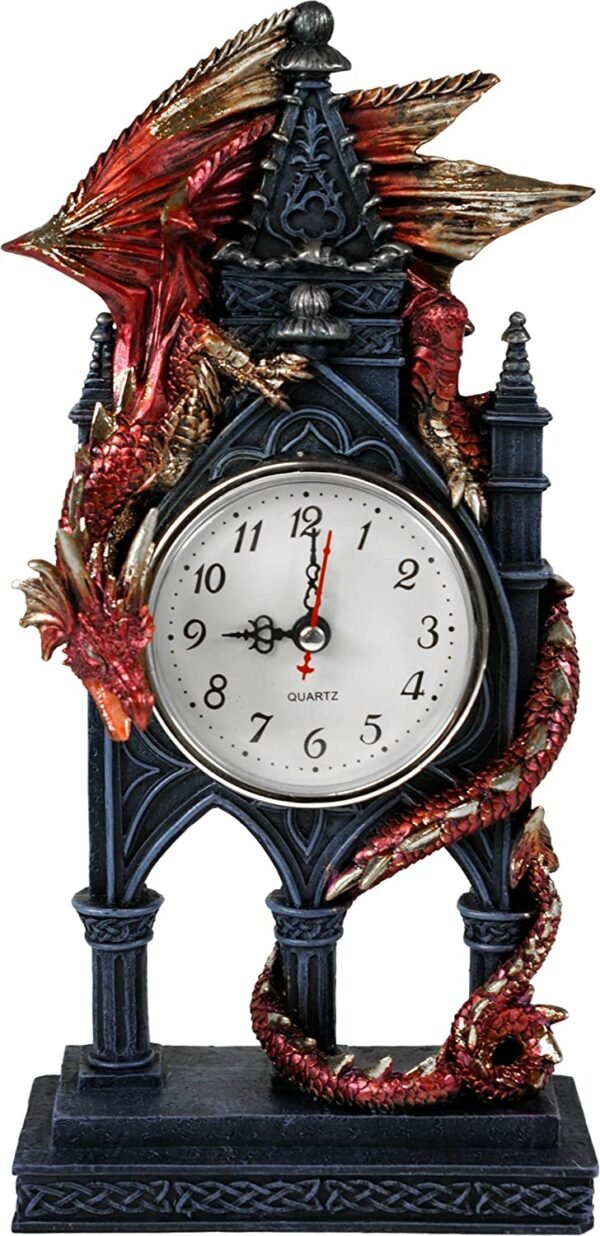 Fantasy Collection~ AL50380 Time Guardian Clock 17cm Red