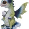 Fantasy Collection~ Water Hatchling Dragon Figurine, Green/Purple, 14cm