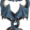 Artist Collections~ Dragon Heart Anne Stokes Candle Holder 28cm Blue