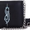 Band Merchandise~ B5217R0 Officially Licensed Slipknot Flaming Goat Logo Wallet with Chain, Black, 11cm