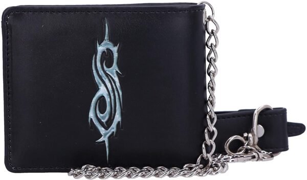 Band Merchandise~ B5217R0 Officially Licensed Slipknot Flaming Goat Logo Wallet with Chain, Black, 11cm