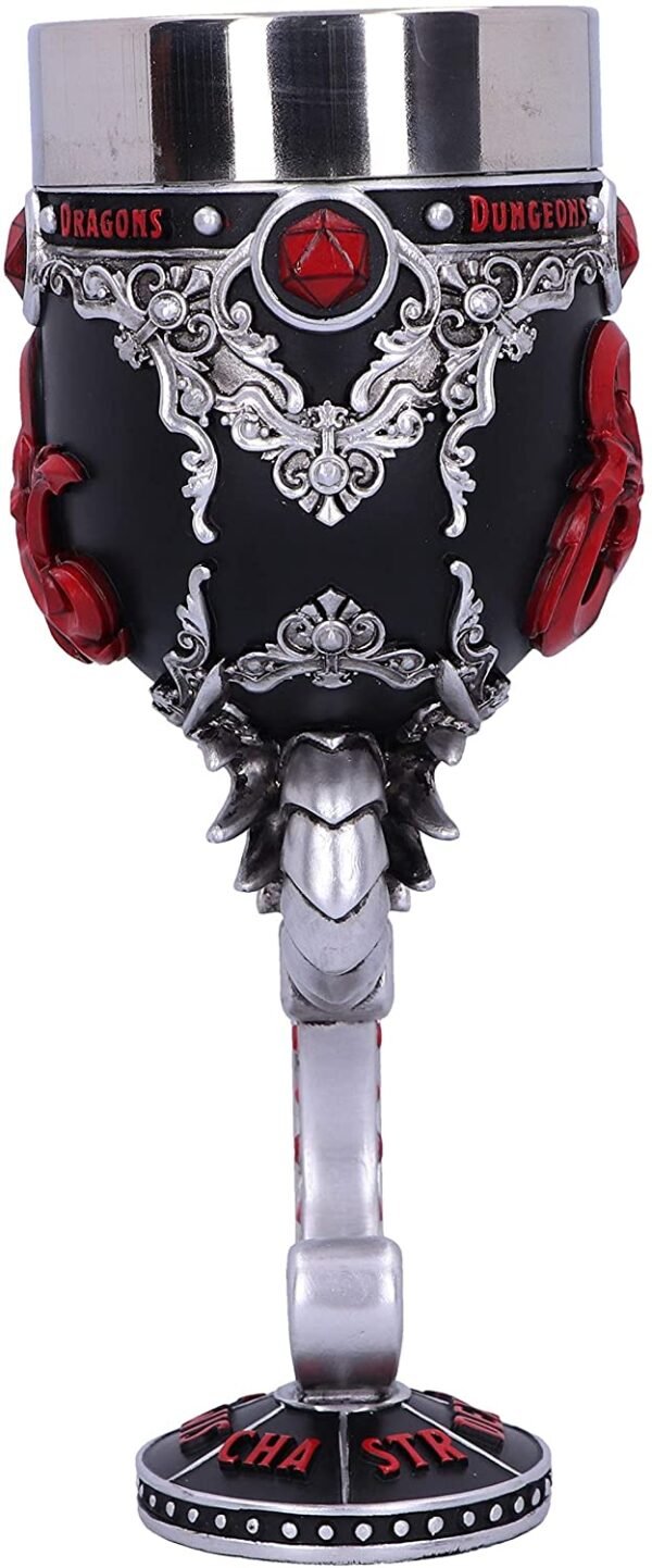 Gaming collectables~ Dungeons & Dragons Fantasy Role Play Die D20 Goblet, Black, 19.5cm
