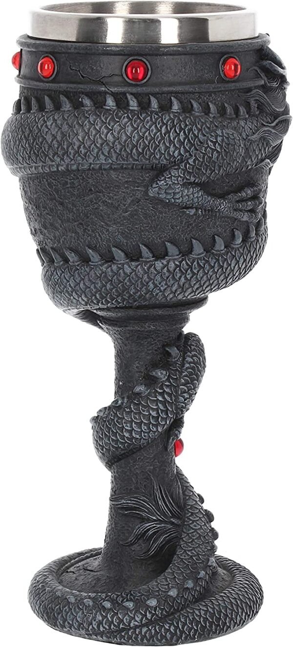 Magicun N.Giftware~Black Dragon Coil Goblet 22cm, us:one Size