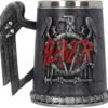 Band Merchandise~ B4128M8 Slayer Tankard Mug 14cm Black, Resin w/Stainless Steel Insert