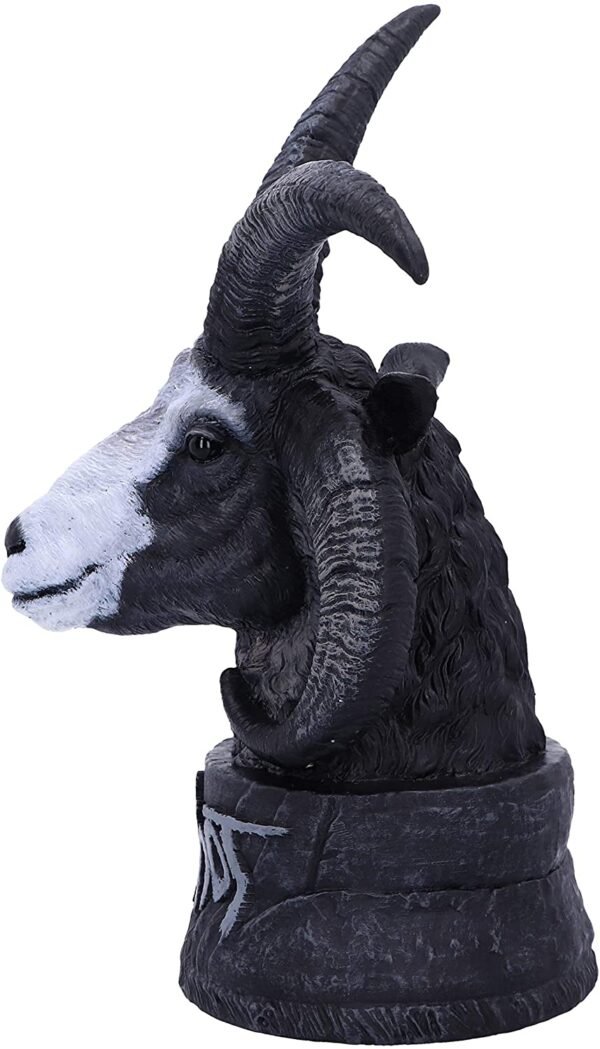 Band Merchandise~ Officially Licensed Slipknot Flaming Goat Bust Figurine, Black, 23cm