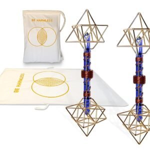 Magnetic Mat Healing System with Two Quartz Crystal Earth Vajras