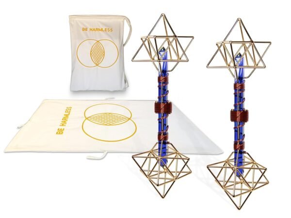 Magnetic Mat Healing System with Two Quartz Crystal Earth Vajras