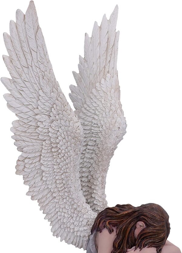Artist Collections~ Spiral Gothic Enslaved Angel in Chains Figurine, Silver, 27.5cm