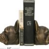 Magic  Collection~Creative Co-op Resin Antique Bronze Dog, Set of 2 Bookends