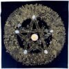 Pentagram Altar Cloth, Astrology Tarot Cards Divination Tablecloth 23.6 " x 23.6 "