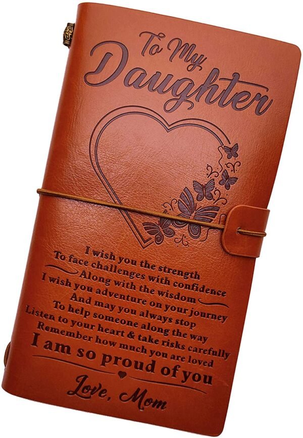 Witchcraft~to My Granddaughter Leather Journal -Follow Your Dreams and Remember to Be Awesome I’ll Always Be with You - 2 Refillable Notepads Writing Diary Gift for Girls(to Granddaughter)