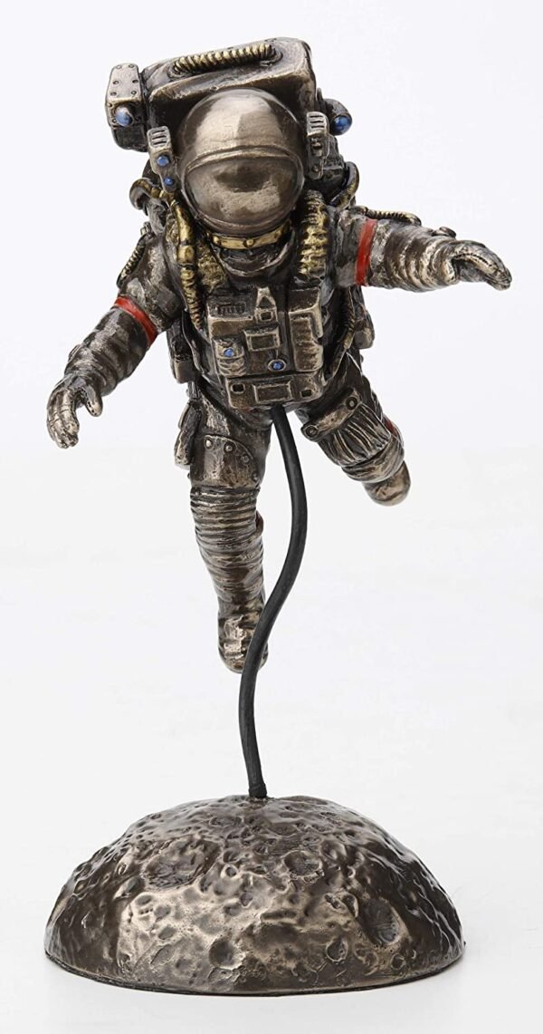 Magic  Collection~6 1/8 Inch Zero G Astronaut Moon Landing Space Walk Cold Cast Resin Bronze Finish Statue Home Decor