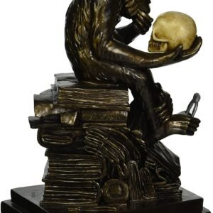 Magic  Collection~Design Toscano PD0053 Charles Darwin's Ape Human Evolution Figurine Animal Statue, Bronze