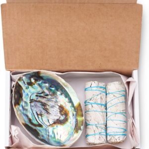 Witchcraft~Origins Smudging Kit - 2 White Sage Smudge Stick + Abalone Shell Bowl | Sustainably Sourced Healing Incense for Home Cleansing, Protection, Meditation, Positive Energy