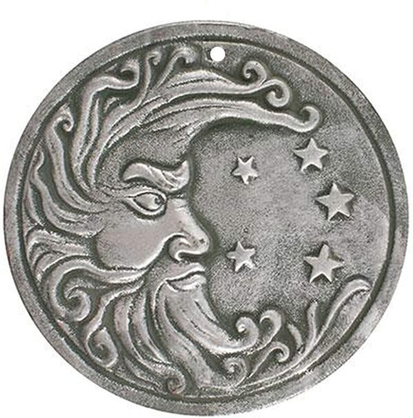 Spirit of Equinox Silver Effect Moon Plaque