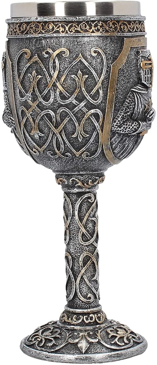 Magicun N.Giftware~Armoured Goblet Goblet 22cm Grey