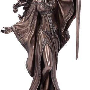 Magicun N.Giftware~James Ryman Lady of The Lake Fairytale Enchantress Figurine, 24cm, Bronze
