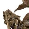 Magic  Collection~Top Collection Daydreaming Mermaid Statue- Hand-Painted Decorative Thinking Mermaid Sculpture with Antique Bronze Finish Look- 6.75-Inch Collectible Fantasy Figurine