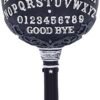 Wiccan Collection~B5141R0 Black and White Spirit Board Goblet Glass, Resin w/stainless steel insert, 18cm