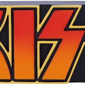Band Merchandise~ Officially Licensed KISS Logo Bottle Opener Magnet, Black, 10.5cm