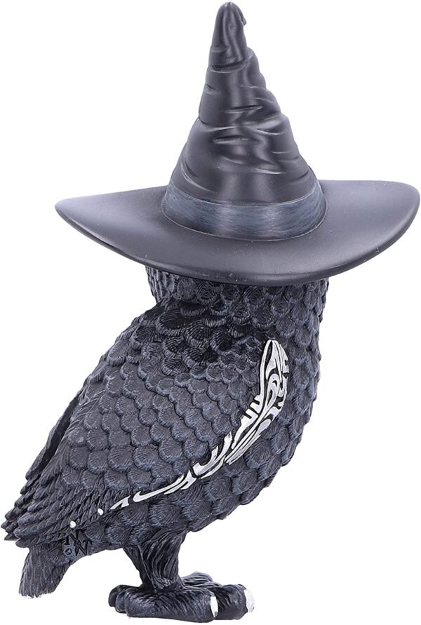 Dark Collection~Owlocen Witches Hat Occult Owl Figurine, Black, 13.5cm