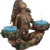Light Collection~Balance of Nature Female Tree Spirit Tealight Candle Holder, Brown, 19cm