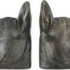 Magic  Collection~Creative Co-op Resin Antique Bronze Dog, Set of 2 Bookends