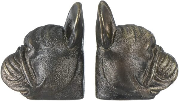 Magic  Collection~Creative Co-op Resin Antique Bronze Dog, Set of 2 Bookends