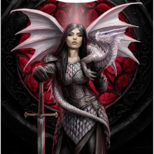 Artist Collections~ Valour Throw Anne Stokes 160cm, Black