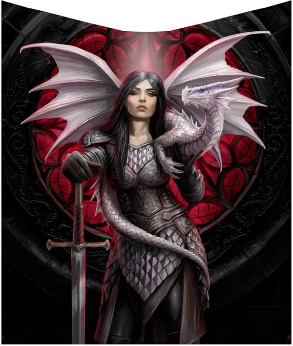 Artist Collections~ Valour Throw Anne Stokes 160cm, Black