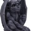 Dark Collection~Victor Dark Black Grotesque Gargoyle Figurine, 13cm