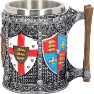 Magicun N.Giftware~English Tankard Mug 17.5cm Silver
