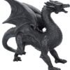 Magicun N.Giftware~Dragon Watcher Figurine 28.5cm Black