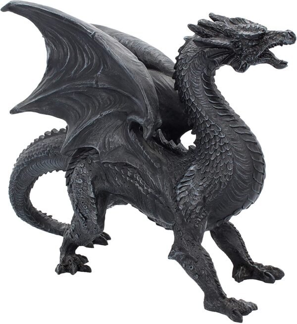 Magicun N.Giftware~Dragon Watcher Figurine 28.5cm Black