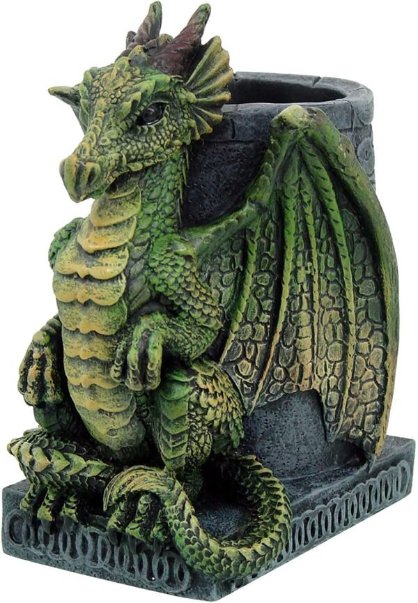 Nemesis NEM2564 Now Green Wyrm Dragon Pen Pot Holder