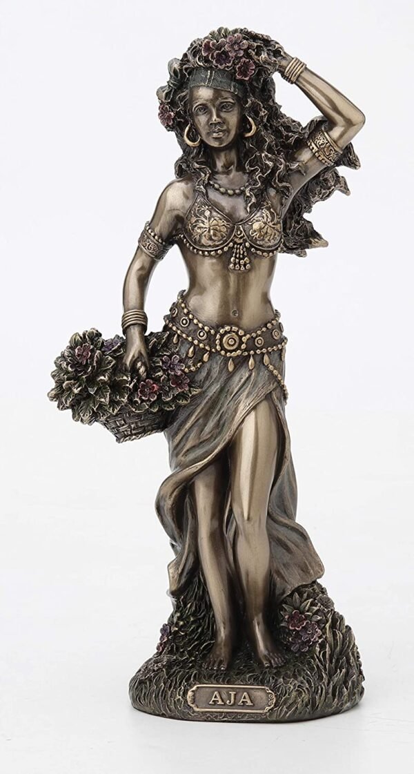 Magic  Collection~8 5/8 Inch Aja Santeria Orisha of Forest and Herbs Cold Cast Resin Antique Bronze Finish Statue Home Decor