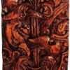 Magicun Altar~Dryad Design Seated Norse Goddess Idunna Statue Wood Finish
