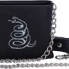 Band Merchandise~ Officially Licensed Metallica Black Album Wallet with Chain, 11cm