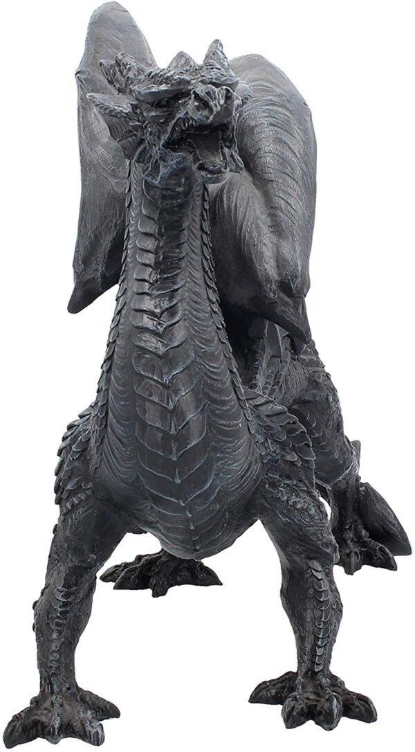 Magicun N.Giftware~Dragon Watcher Figurine 28.5cm Black