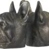 Magic  Collection~Creative Co-op Resin Antique Bronze Dog, Set of 2 Bookends