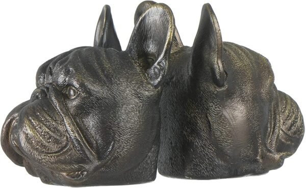 Magic  Collection~Creative Co-op Resin Antique Bronze Dog, Set of 2 Bookends