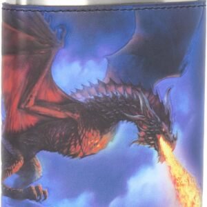 Artist Collections~ Fire in the Sky James Ryman Hip Flask 13cm Blue