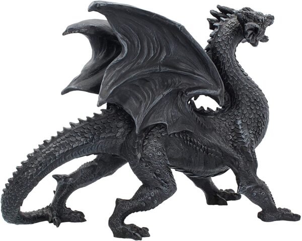 Magicun N.Giftware~Dragon Watcher Figurine 28.5cm Black